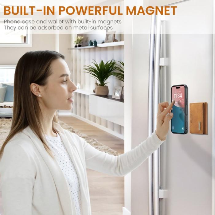 DG.MING - DG.MING M2 Series iPhone 17 Skal PU + PC + TPU - Brun