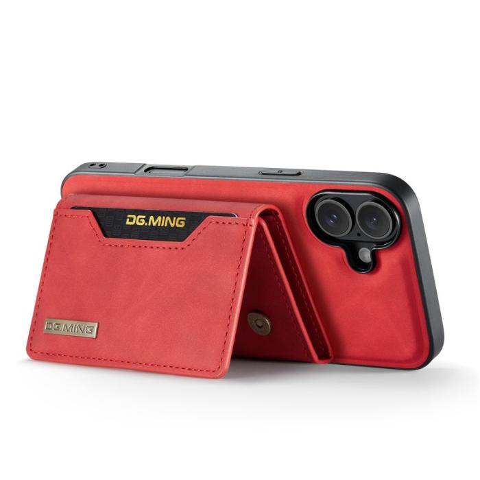 DG.MING - DG.MING M2 Series iPhone 17 Skal PU + PC + TPU Fodral Röd