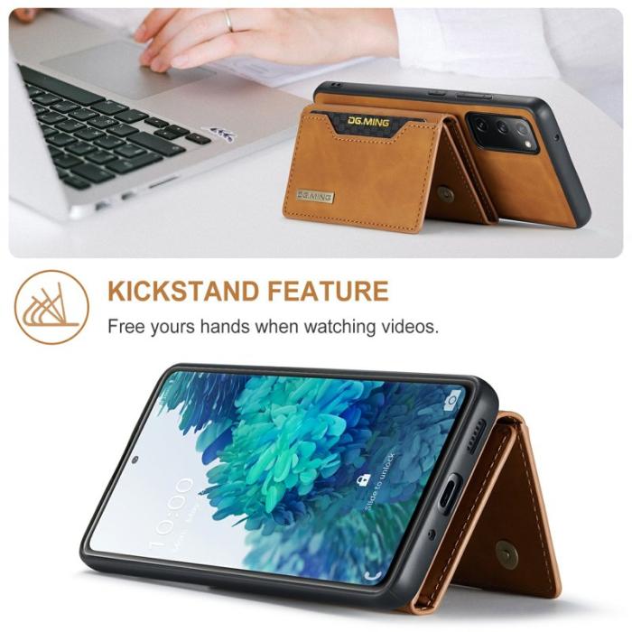 DG.MING - DG.MING M2 Series Magnetisk Avtagbar Skal för Samsung Galaxy S20 FE - Brun