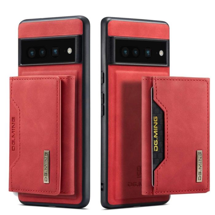DG.MING - DG.MING M2 Series Magnetiskt Plånboksfodral Google Pixel 7 Pro Röd