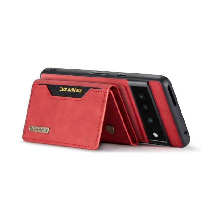 DG.MING - DG.MING M2 Series Magnetiskt Plånboksfodral Google Pixel 7 Pro Röd
