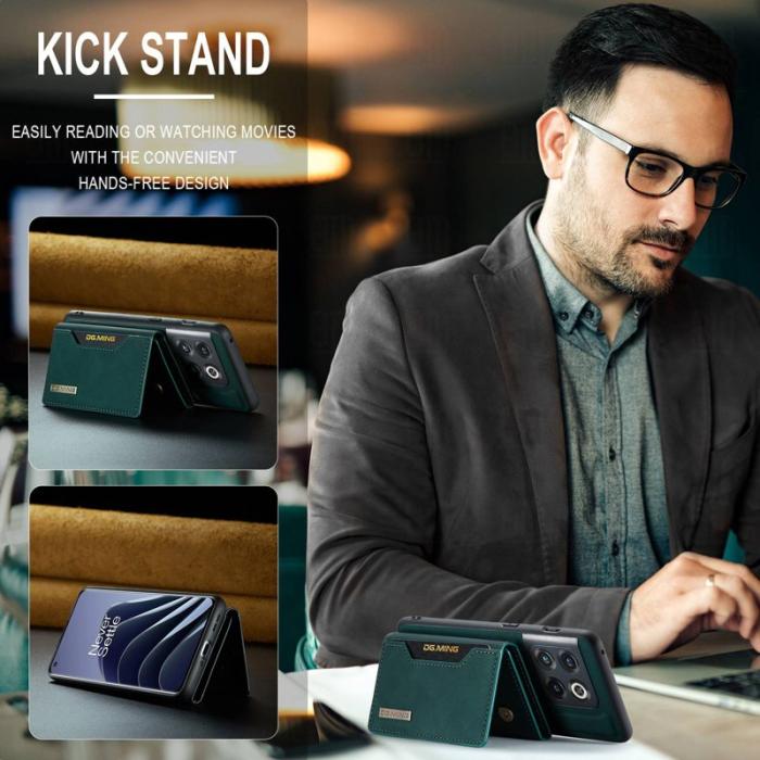 DG.MING - DG.MING M2 Series OnePlus 10 Pro 5G Skal 2-i-1 Grön