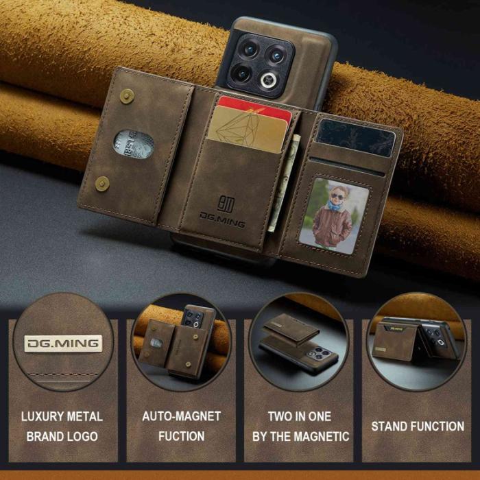 DG.MING - DG.MING M2 Series OnePlus 10 Pro 5G Skal 2-i-1 Kaffe