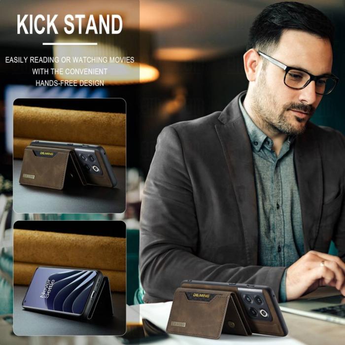 DG.MING - DG.MING M2 Series OnePlus 10 Pro 5G Skal 2-i-1 Kaffe