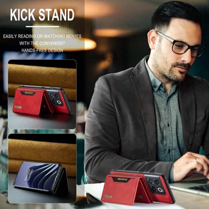 DG.MING - DG.MING M2 Series OnePlus 10 Pro 5G Skal 2-i-1 Röd