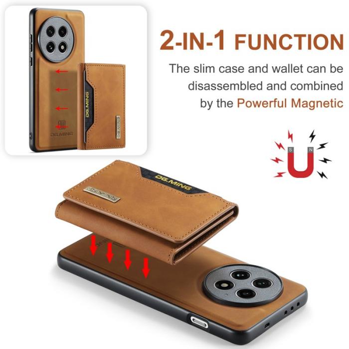 DG.MING - DG.MING M2 Series OnePlus 13 Skal PU PC TPU Fodral - Brun