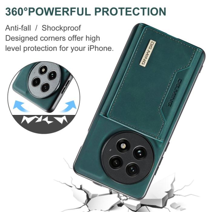 DG.MING - DG.MING M2 Series OnePlus 13 Skal PU PC TPU Fodral Grön