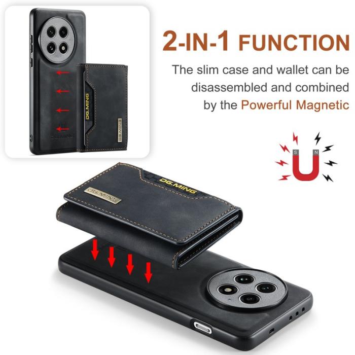 DG.MING - DG.MING M2 Series OnePlus 13 Skal PU PC TPU Fodral - Svart