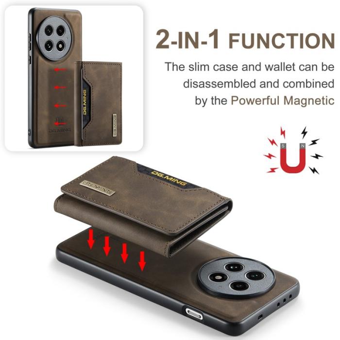 DG.MING - DG.MING M2 Series OnePlus 13 Skal PU + PC + TPU - Kaffe