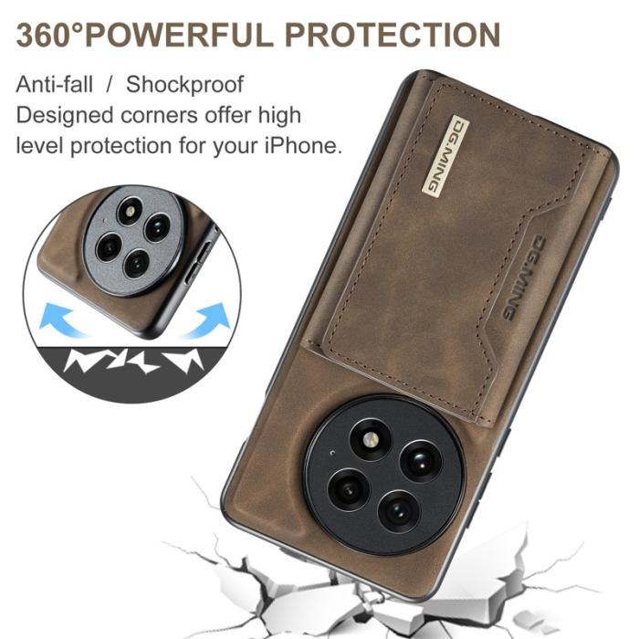 DG.MING - DG.MING M2 Series OnePlus 13 Skal PU + PC + TPU - Kaffe