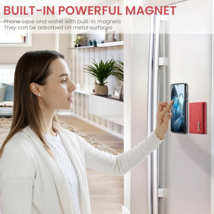 DG.MING - DG.MING M2 Series OnePlus 13 Skal PU + PC + TPU Röd