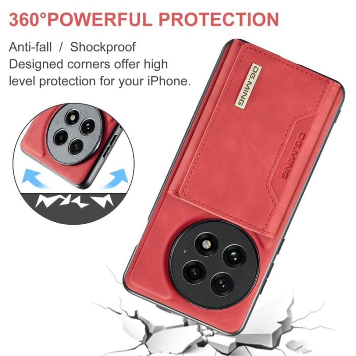 DG.MING - DG.MING M2 Series OnePlus 13 Skal PU + PC + TPU Röd