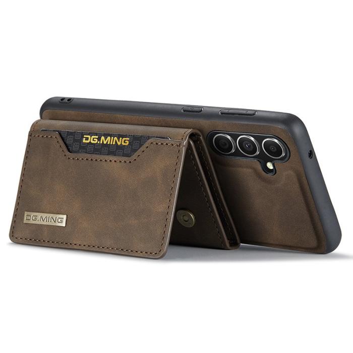 DG.MING - DG.MING M2 Series Samsung Galaxy S23 FE Fodral Läder Kaffe