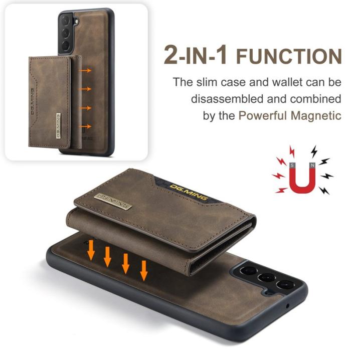 DG.MING - DG.MING M2 Series Samsung Galaxy S23 Skal Magnetisk Kaffe