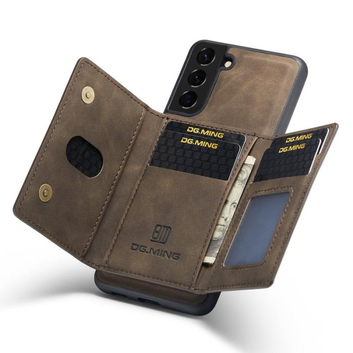 DG.MING - DG.MING M2 Series Samsung Galaxy S24 Kickstand Fodral - Coffee