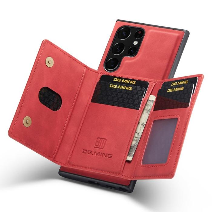 DG.MING - DG.MING M2 Series Samsung Galaxy S24 Ultra Fodral Kickstand Röd