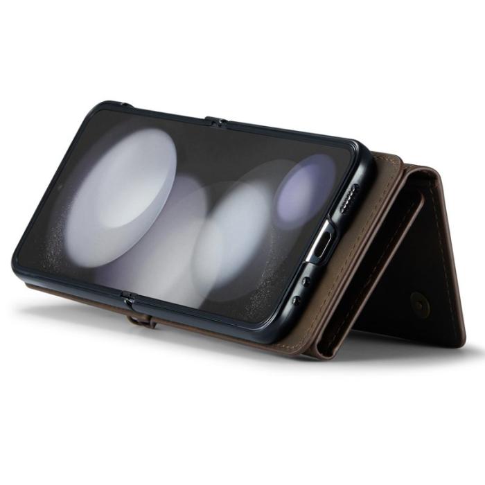 DG.MING - DG.MING M2 Series Samsung Galaxy Z Flip5 Fodral Läder Kaffe