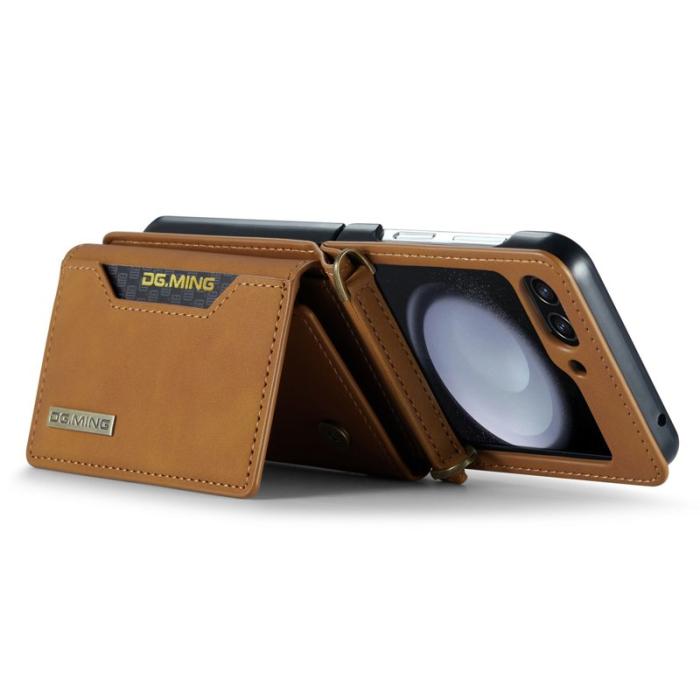 DG.MING - DG.MING M2 Series Samsung Galaxy Z Flip5 Fodral Magnetisk Brun