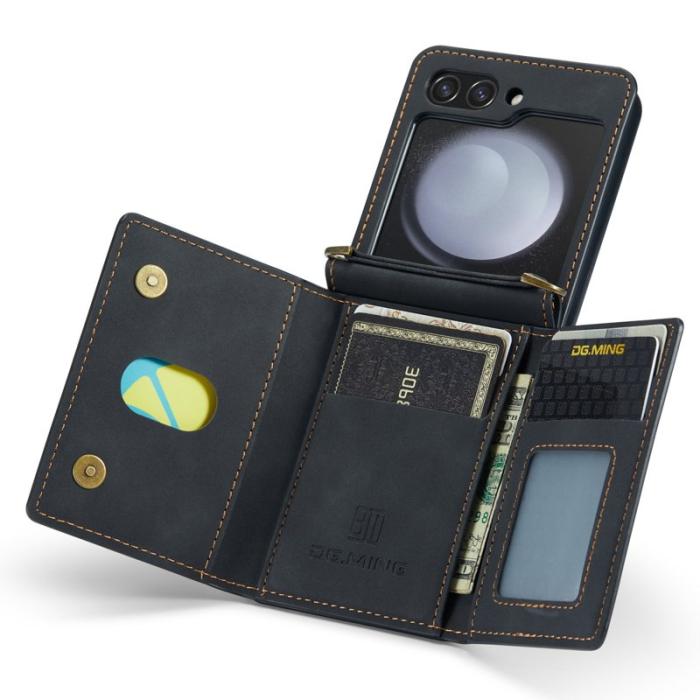 DG.MING - DG.MING M2 Series Samsung Galaxy Z Flip5 Skal Magnetisk Svart