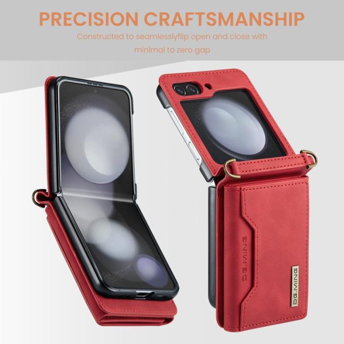 DG.MING - DG.MING M2 Series Samsung Galaxy Z Flip5 Skal Röd