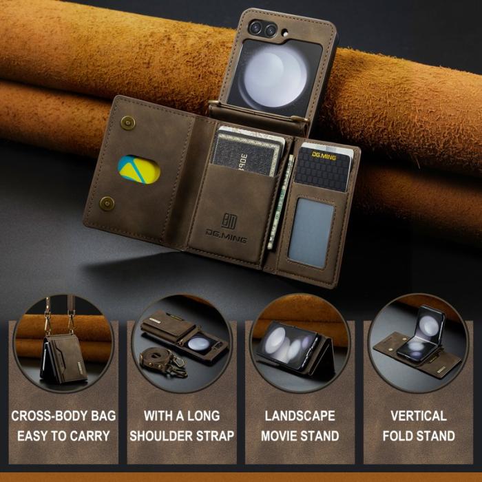 DG.MING - DG.MING M2 Series Samsung Galaxy Z Flip7 FE 5G Skal - Coffee