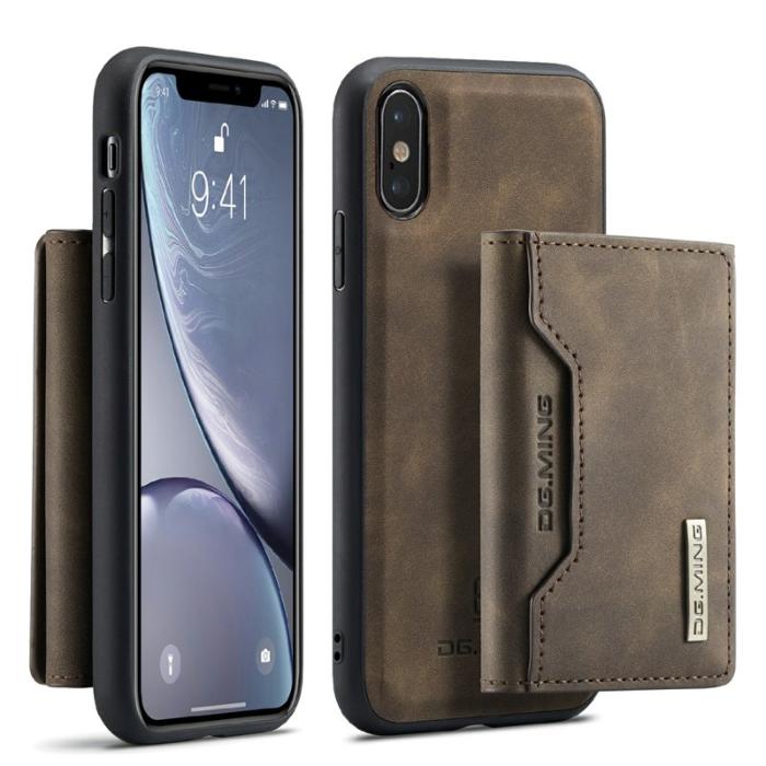 DG.MING - DG.MING M2 Series Skal i läder för iPhone XS Max - Kaffe