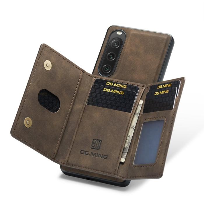 DG.MING - DG.MING M2 Series Sony Xperia 10 V Skal Shockproof Kaffe