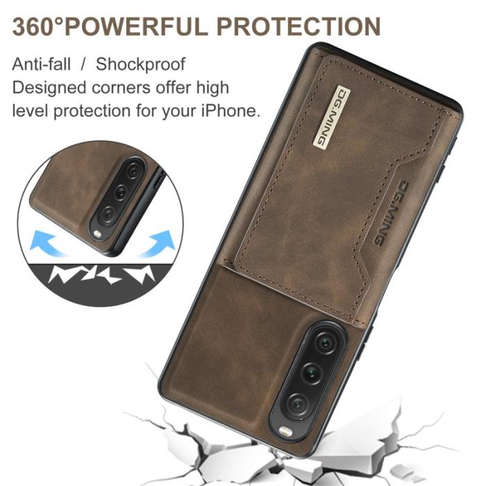 DG.MING - DG.MING M2 Series Sony Xperia 10 V Skal Shockproof Kaffe
