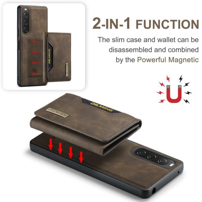 DG.MING - DG.MING M2 Series Sony Xperia 10 V Skal Shockproof Kaffe