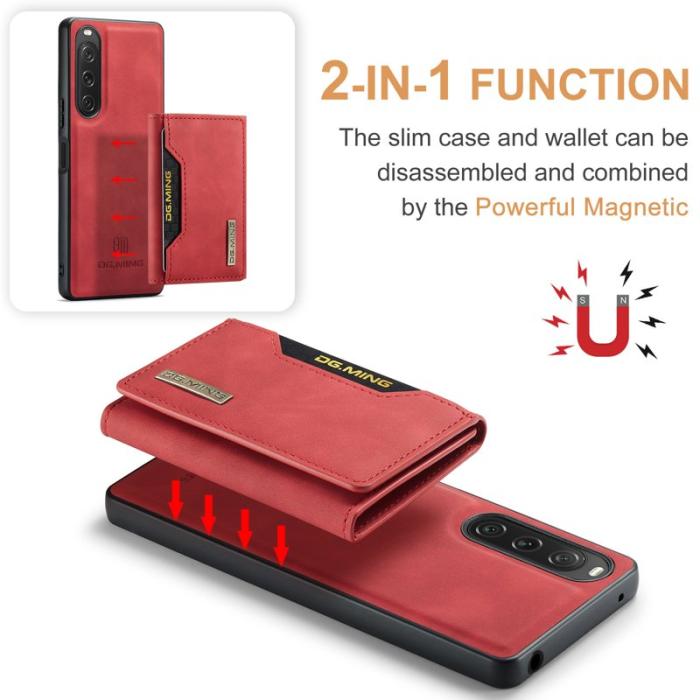 DG.MING - DG.MING M2 Series Sony Xperia 10 V Skal Shockproof Röd