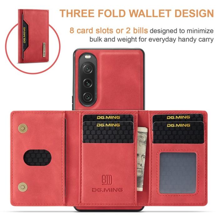 DG.MING - DG.MING M2 Series Sony Xperia 10 V Skal Shockproof Röd