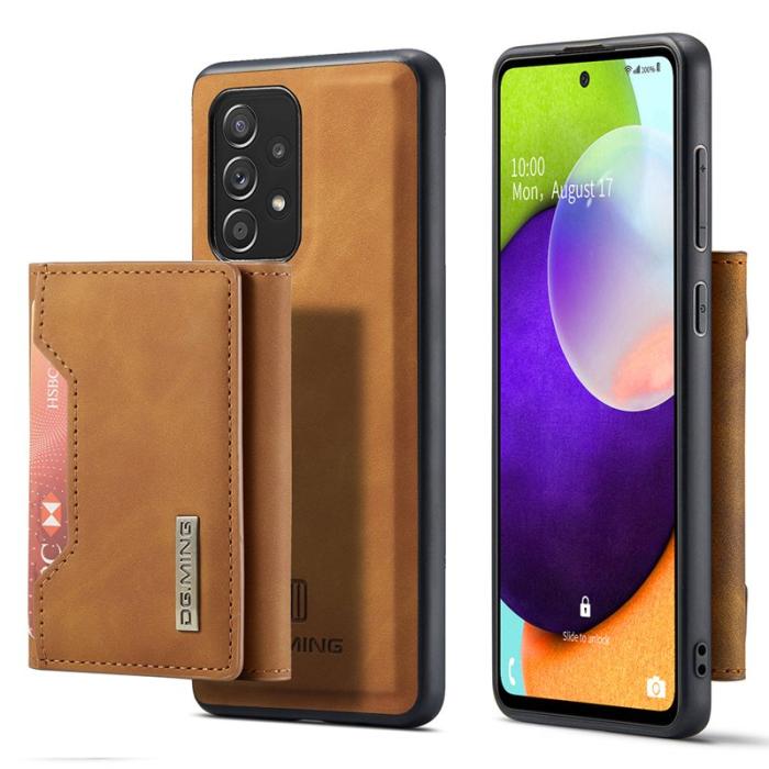 DG.MING - DG.MING M2 Tri-fold Wallet Case Samsung Galaxy A52 4G/5G Brown