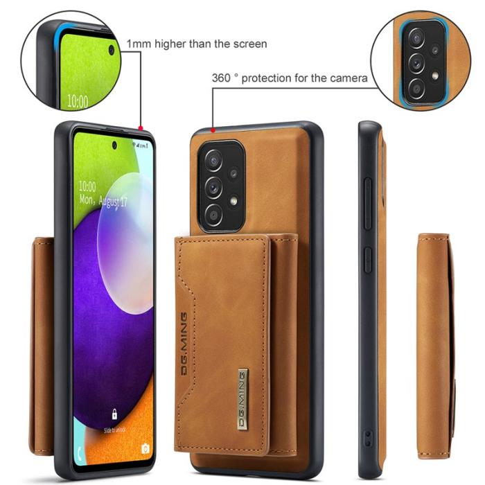 DG.MING - DG.MING M2 Tri-fold Wallet Case Samsung Galaxy A52 4G/5G Brown