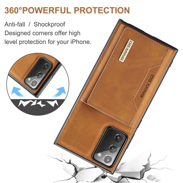 DG.MING - DG.MING M2 Tri-fold Wallet Fodral för Samsung Galaxy Note20 - Brun