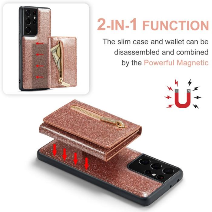 DG.MING - DG.MING M3 Series Fodral för Samsung Galaxy S21 Ultra 5G Rose Gold