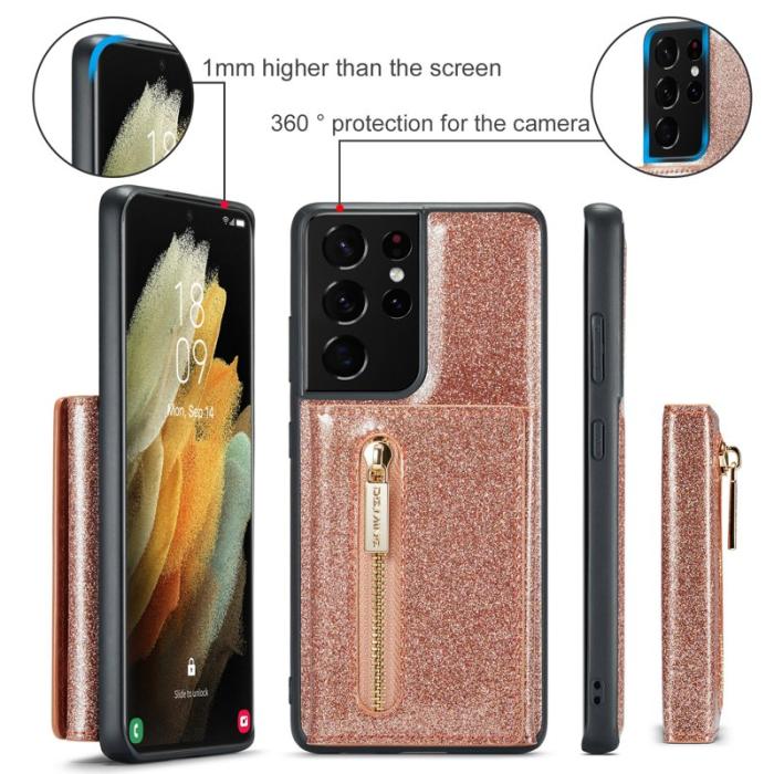 DG.MING - DG.MING M3 Series Fodral för Samsung Galaxy S21 Ultra 5G Rose Gold