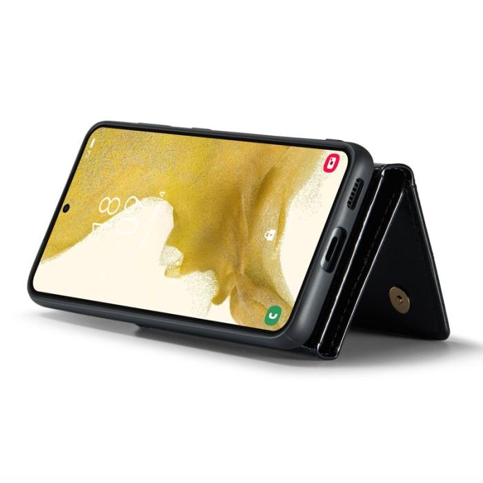 DG.MING - DG.MING M3 Series Konstläder Plånboksfodral för Samsung Galaxy S22 5G Svart