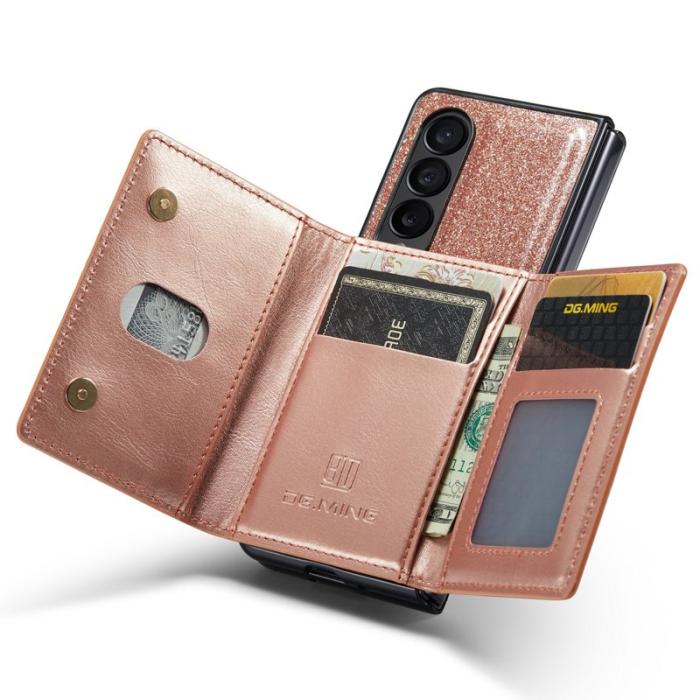 DG.MING - DG.MING M3 Series Fodral för Samsung Galaxy Z Fold4 5G Rose Gold