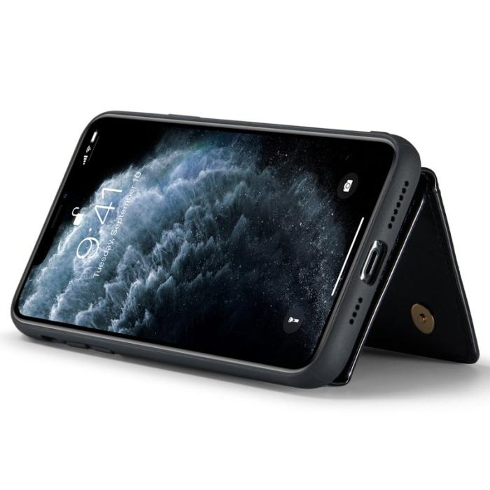 DG.MING - DG.MING M3 Series iPhone 11 Pro Skal 2-i-1 Glitter PU Läder Svart