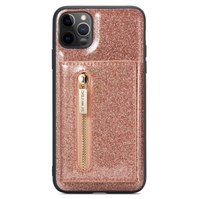 DG.MING - DG.MING M3 Series iPhone 11 Pro Skal Glittery Rose Gold