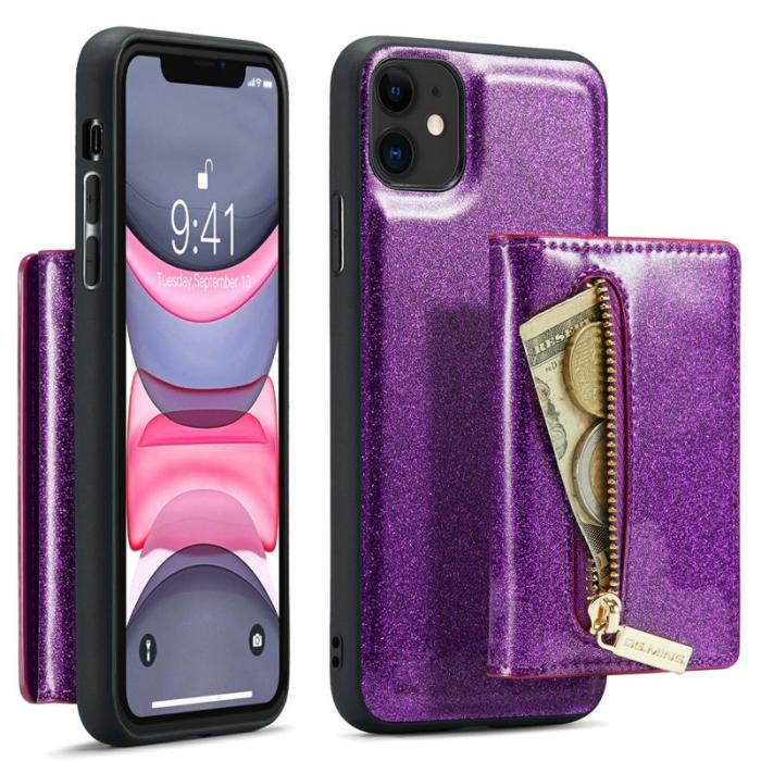 DG.MING - DG.MING M3 Series iPhone 11 Skal 2-i-1 Fodral Mörklila