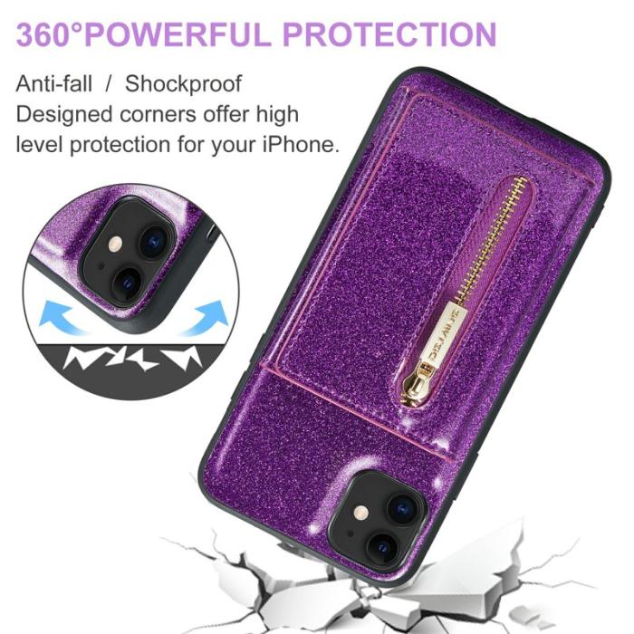 DG.MING - DG.MING M3 Series iPhone 11 Skal 2-i-1 Fodral Mörklila