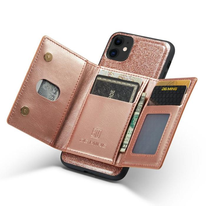 DG.MING - DG.MING M3 Series iPhone 11 Skal 2-i-1 Fodral Rose Gold