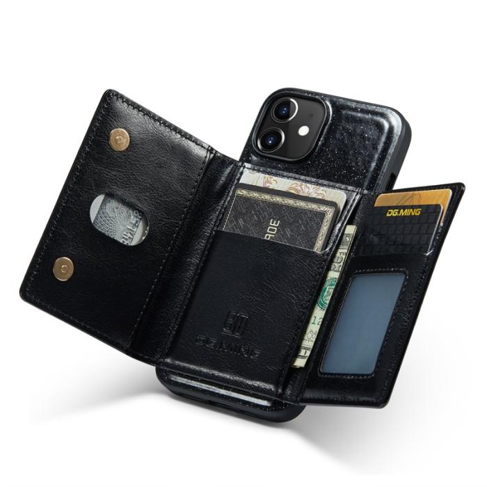 DG.MING - DG.MING M3 Series iPhone 12/12 Pro Skal med Kickstand - Svart