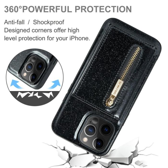 DG.MING - DG.MING M3 Series iPhone 12 Pro Max Skal 2-i-1 Svart