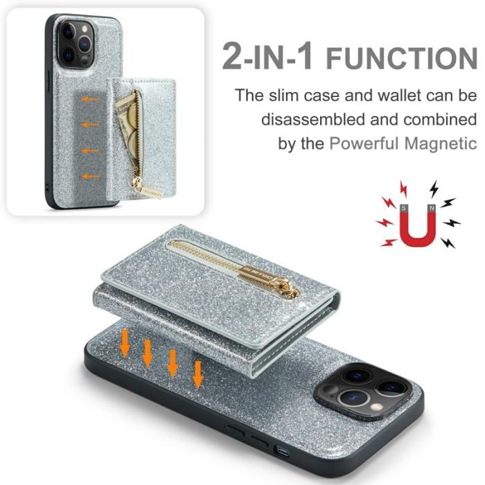 DG.MING - DG.MING M3 Series iPhone 12 Pro Max Skal Glitter Silver