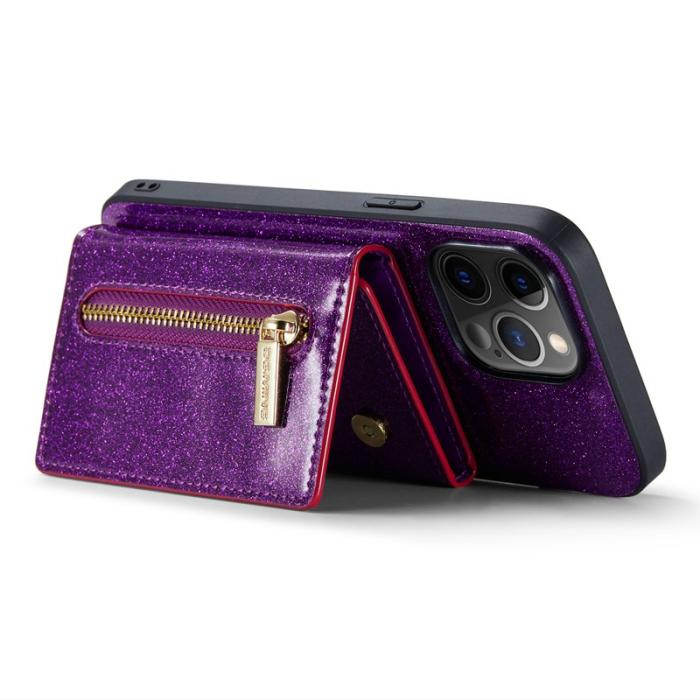 DG.MING - DG.MING M3 Series iPhone 12 Pro Max Skal Glittery Mörklila