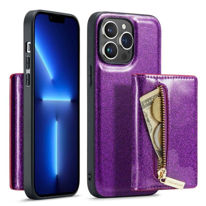 DG.MING - DG.MING M3 Series iPhone 13 Pro Skal 2-i-1 Fodral Mörklila