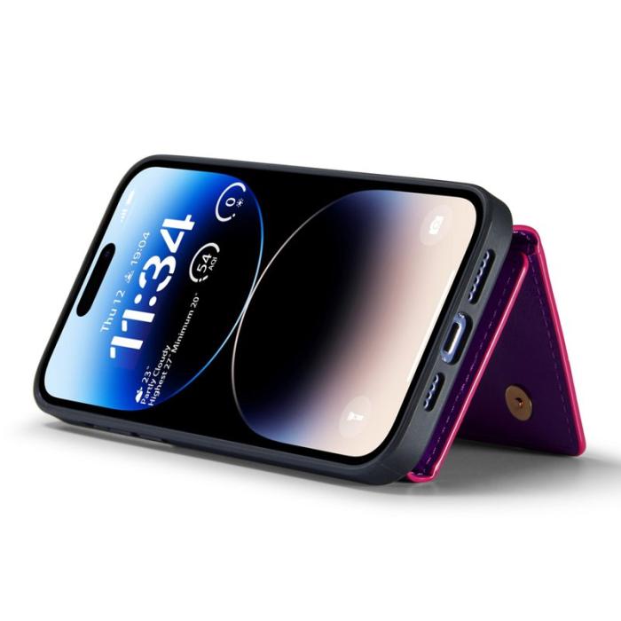 DG.MING - DG.MING M3 Series iPhone 14 Pro Skal 2-i-1 Mörklila