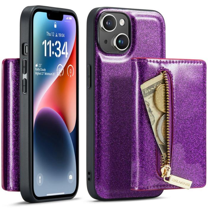 DG.MING - DG.MING M3 Series iPhone 15 Plus Fodral Glitter Lila